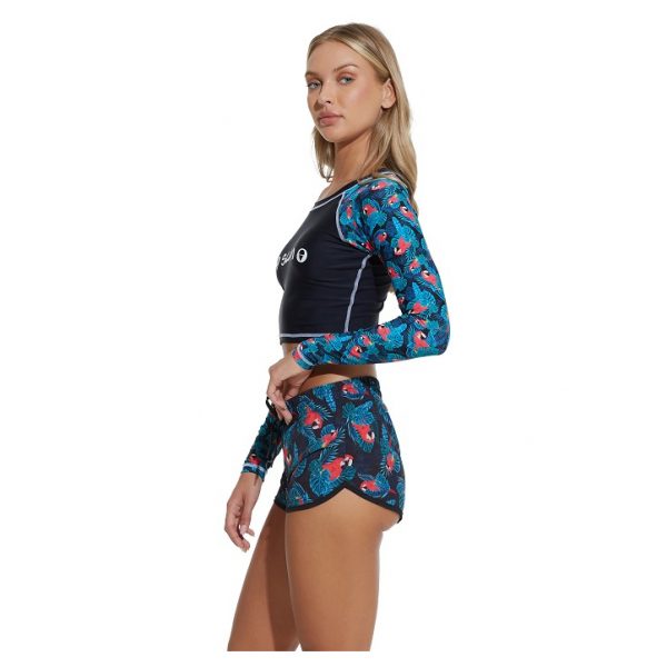 Women Rash Vest L/S Yoko Tropical Parrots - Hình ảnh 3