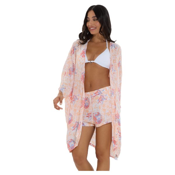 Women Oahu Summer Kimono Pine Creamique - Hình ảnh 4