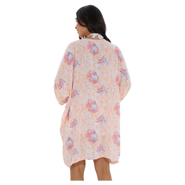 Women Oahu Summer Kimono Pine Creamique - Hình ảnh 3