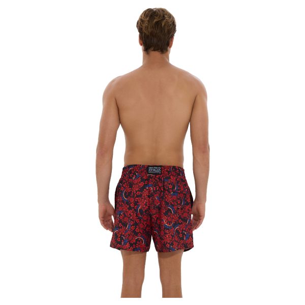 Men Boardshort Samoa Elastic Waist Blossoming Snake - Hình ảnh 4