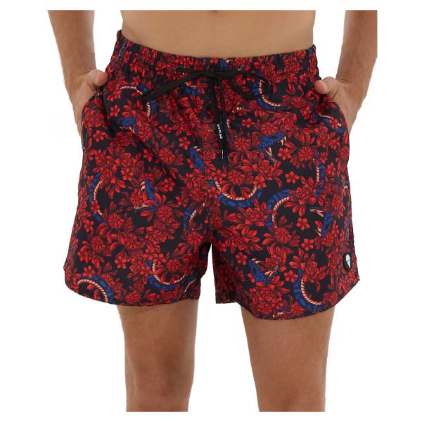 Men Boardshort Samoa Elastic Waist Blossoming Snake - Hình ảnh 2