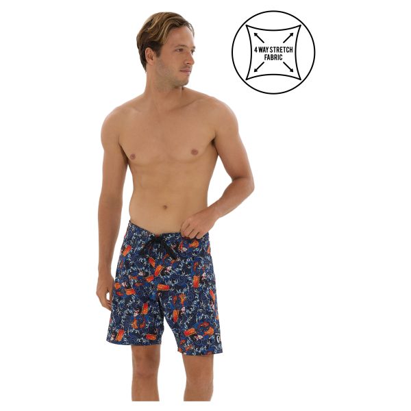 Men Boardshort Liam 4 Ways Stretch Kabuki