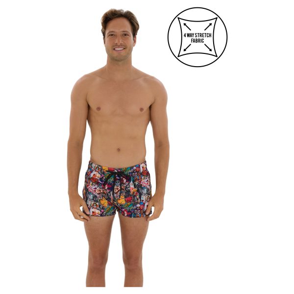 Men Boardshort Liam 4 Ways Stretch Mexicollage