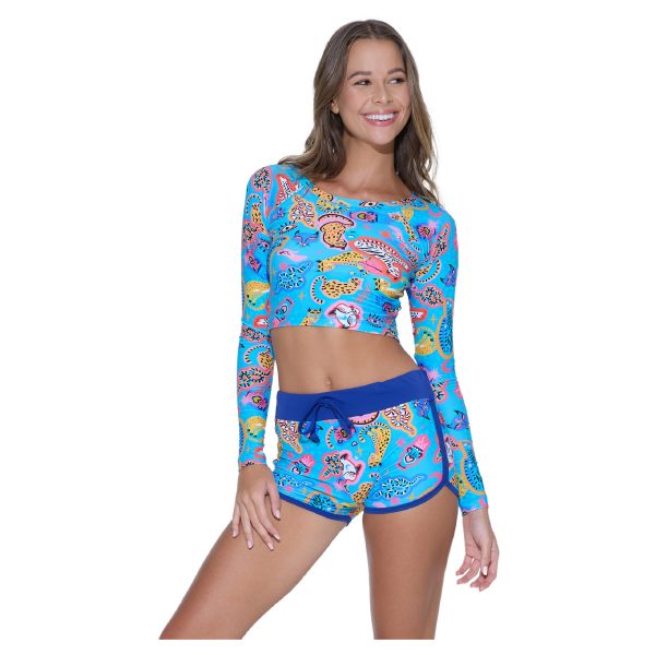 Women Rash Vest L/S Riana Stay Wild - Hình ảnh 4