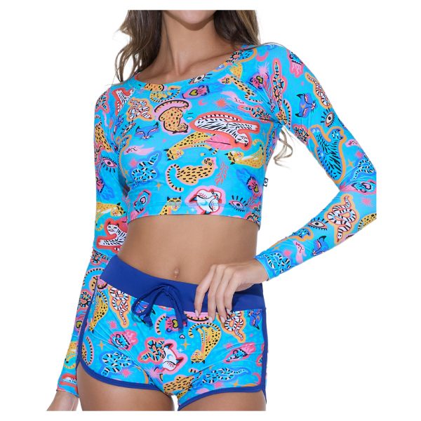Women Rash Vest L/S Riana Stay Wild - Hình ảnh 2