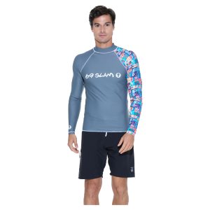 Men Rash Vest Diego L/S Weird Block