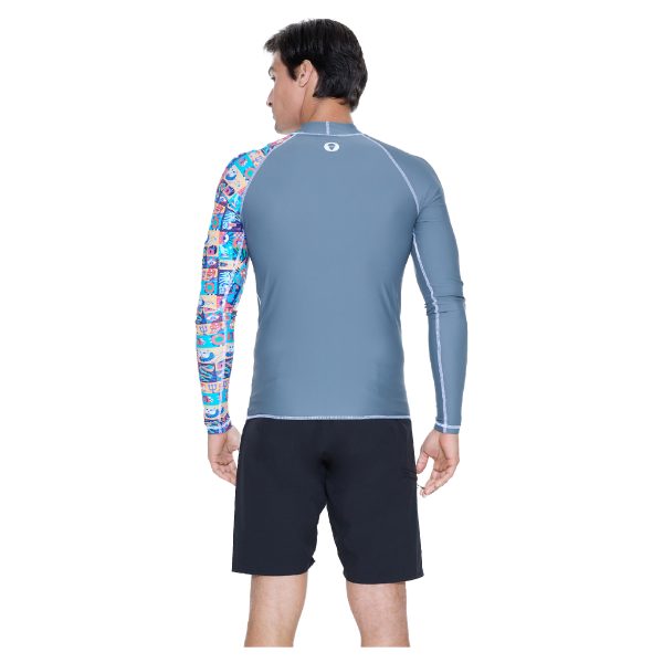 Men Rash Vest Diego L/S Weird Block - Hình ảnh 3
