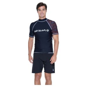 Men Rash Vest Koa S/S Samoan