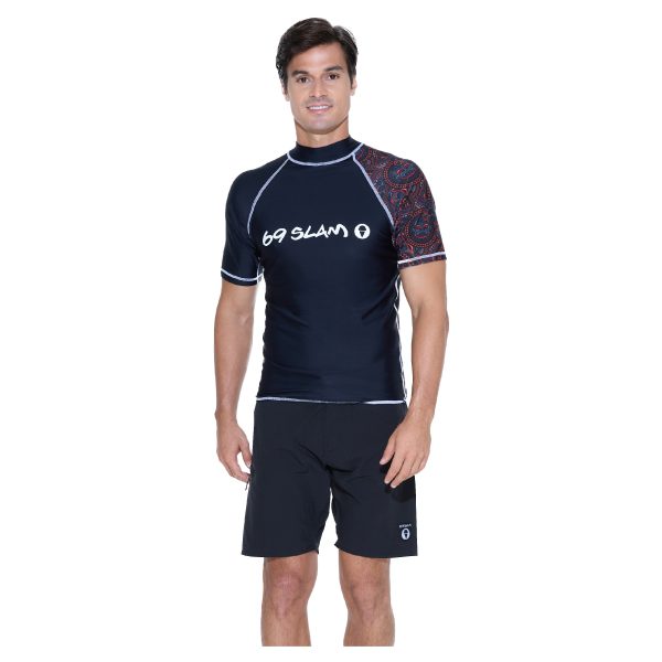 Men Rash Vest Koa S/S Samoan