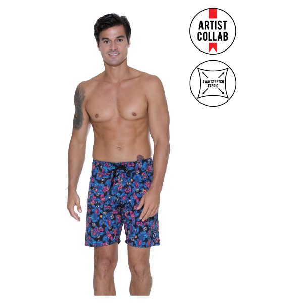 Men Boardshort Liam 4 Ways Stretch 7 Deadly Monster