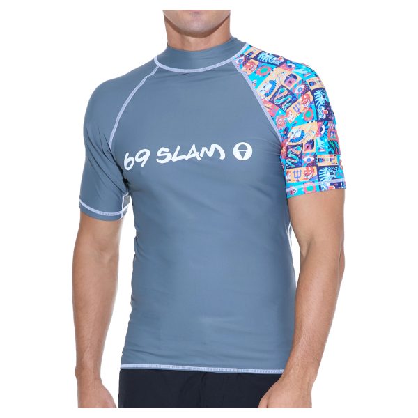 Men Rash Vest Koa S/S Weird Block - Hình ảnh 2