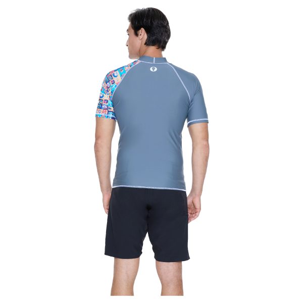 Men Rash Vest Koa S/S Weird Block - Hình ảnh 3