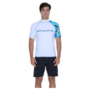 Men Rash Vest Koa S/S Zebra