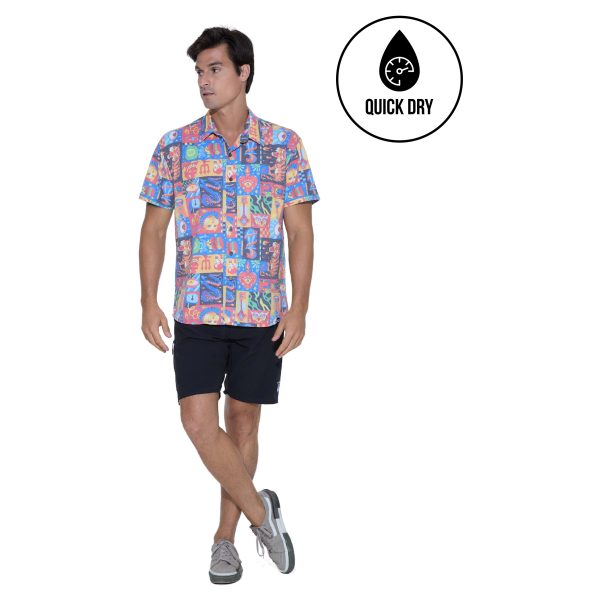 Men Rash Shirt Julian S/S Weird Block