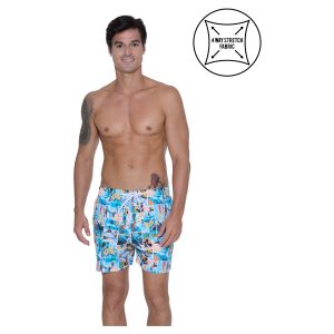 Men Boardshort Alexis Ew 4 Ways Stretch Paradise