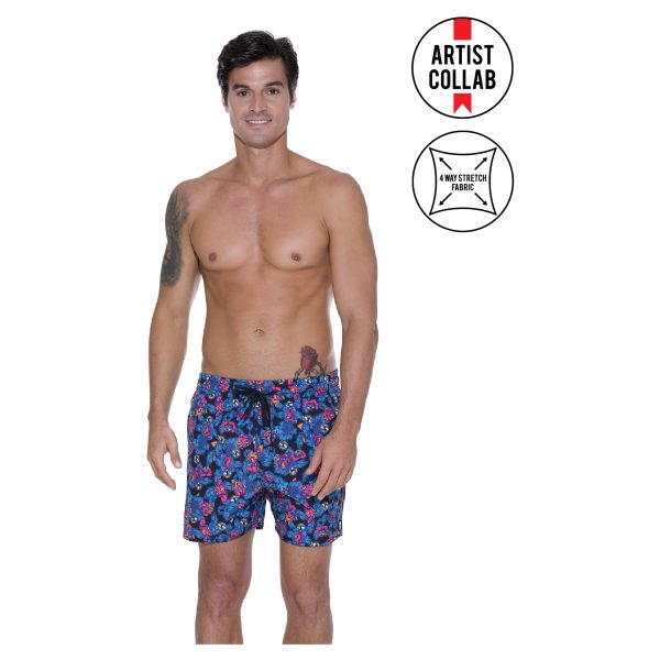 Men Boardshort Alexis Ew 4 Ways Stretch 7 Deadly Monster