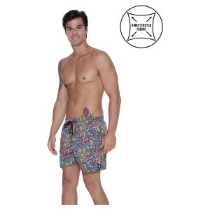 Men Boardshort Alexis Ew 4 Ways Stretch Psycodelic
