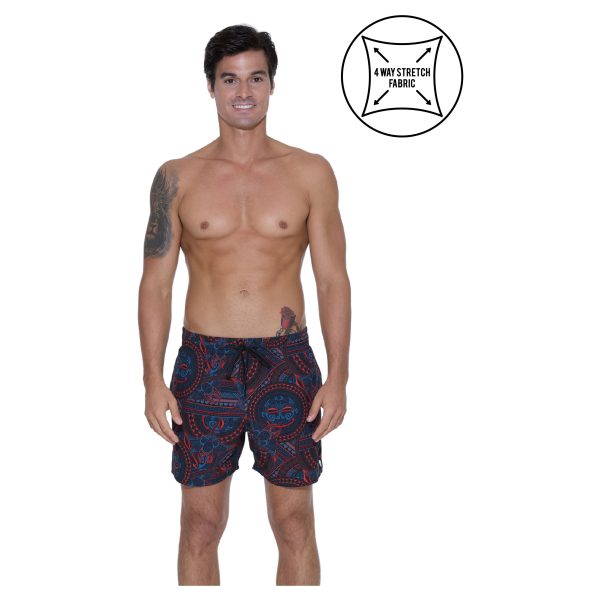 Men Boardshort Alexis Ew 4 Ways Stretch Samoan