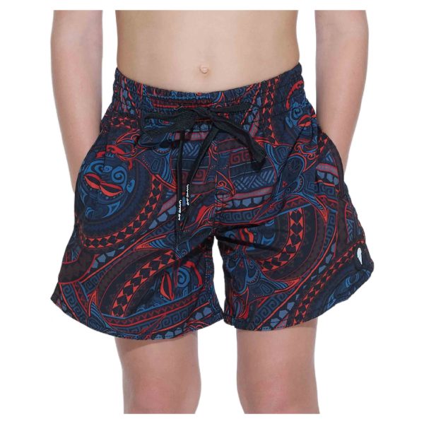 Kids Boardshort Tam Ew 4 Ways Stretch Samoan - Hình ảnh 2