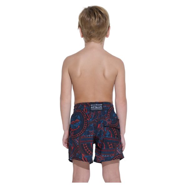 Kids Boardshort Tam Ew 4 Ways Stretch Samoan - Hình ảnh 3