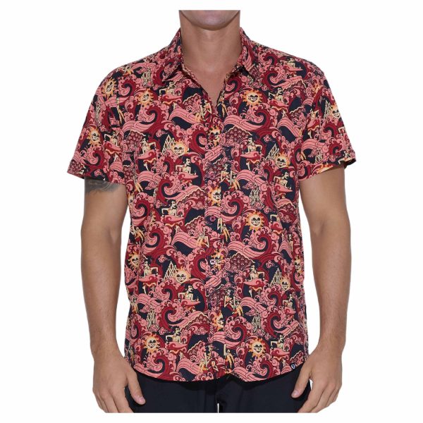 Men Shirt Jude Fitted Fit Ancient Wave - Hình ảnh 2