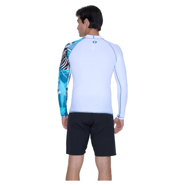 Men Rash Vest Diego L/S Zebra - Hình ảnh 2