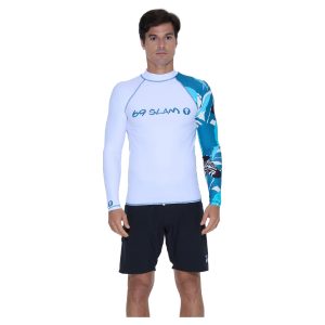 Men Rash Vest Diego L/S Zebra
