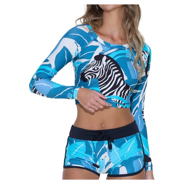 Women Rash Vest L/S Riana Zebra - Hình ảnh 2