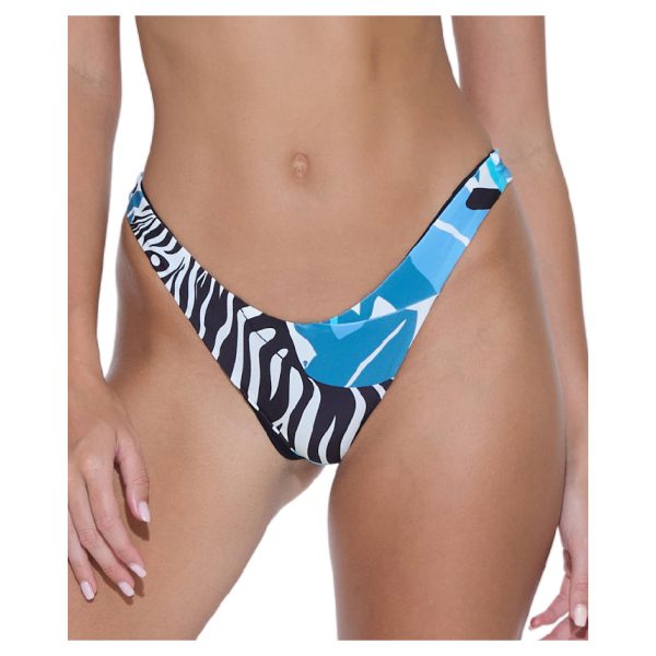 Women Swimwear Farah V-Front Reversible Bikini Zebra - Hình ảnh 2