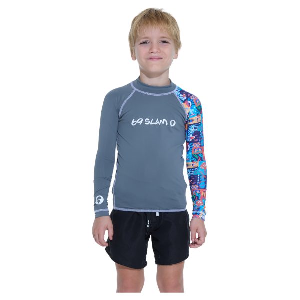 Kids Rash Vest L/S Owen Weird Block