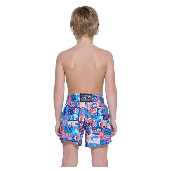 Kids Boardshort Jay Elastic Waist Weird Block - Hình ảnh 3