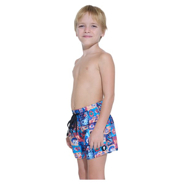 Kids Boardshort Jay Elastic Waist Weird Block - Hình ảnh 4