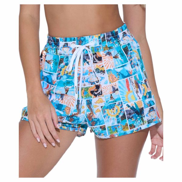Women Boardshort Sandra High Waisted 4Ways Stretch Paradise - Hình ảnh 2