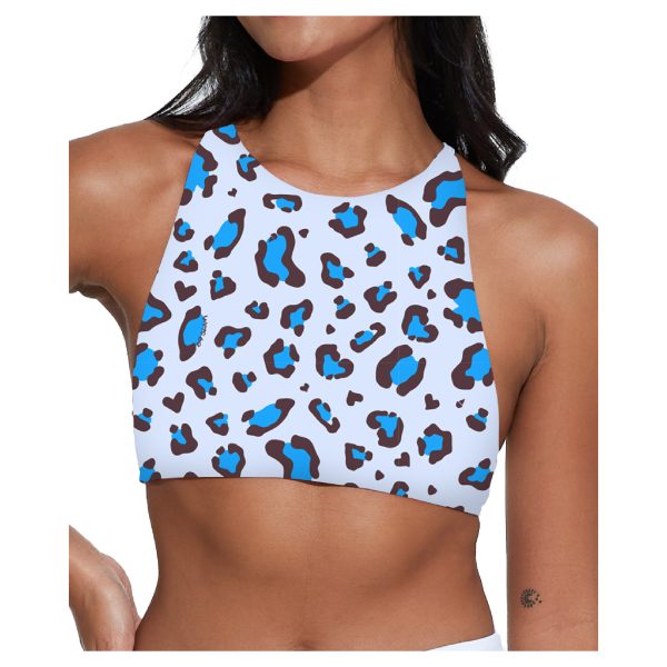Women Swimwear Mila Surf Crop Top Lovepard - Hình ảnh 2
