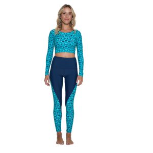 Women Rash Vest L/S Riana Fishes