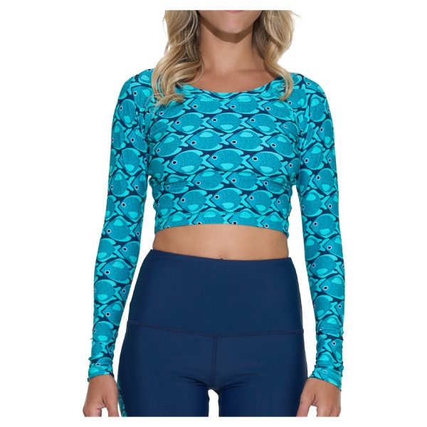 Women Rash Vest L/S Riana Fishes - Ảnh 2