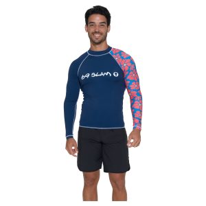 Men Rash Vest Diego L/S Flora Myriad