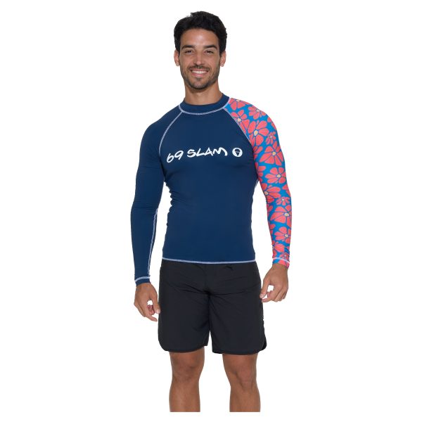 Men Rash Vest Diego L/S Flora Myriad