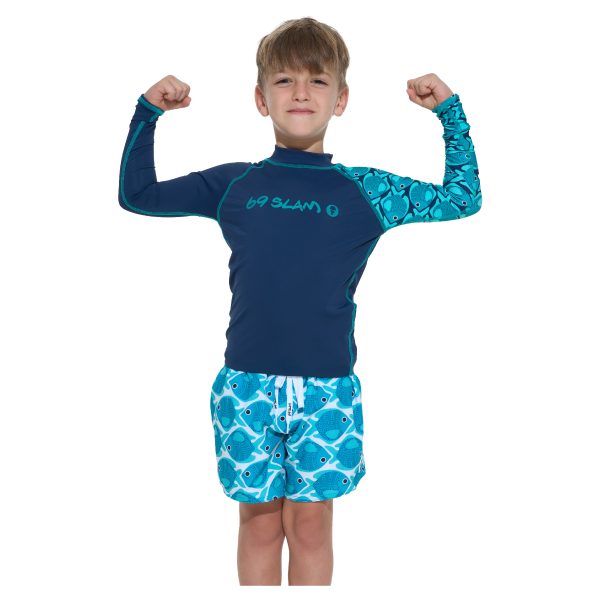 Kids Rash Vest L/S Owen Fishes