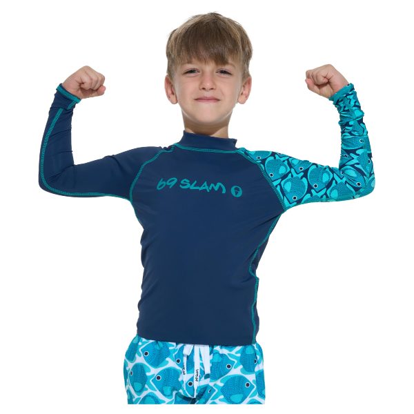 Kids Rash Vest L/S Owen Fishes - Image 2