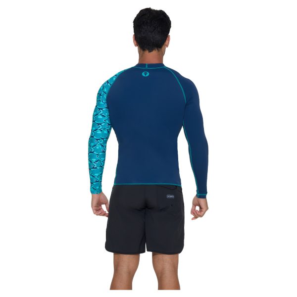 Men Rash Vest Diego L/S Fishes - Ảnh 3