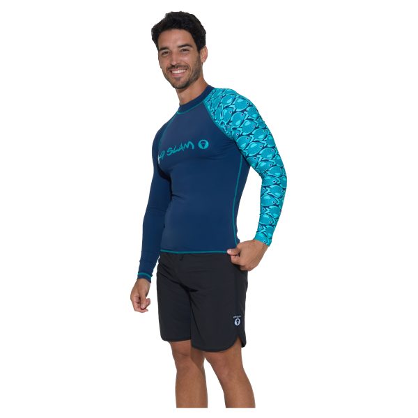Men Rash Vest Diego L/S Fishes - Ảnh 4