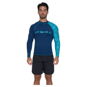 Men Rash Vest Diego L/S Fishes