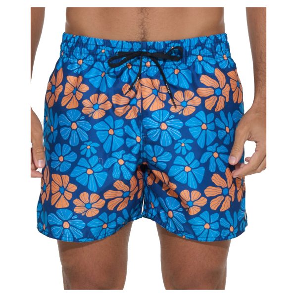 Men Boardshort Samoa Elastic Waist Flower Power - Ảnh 2