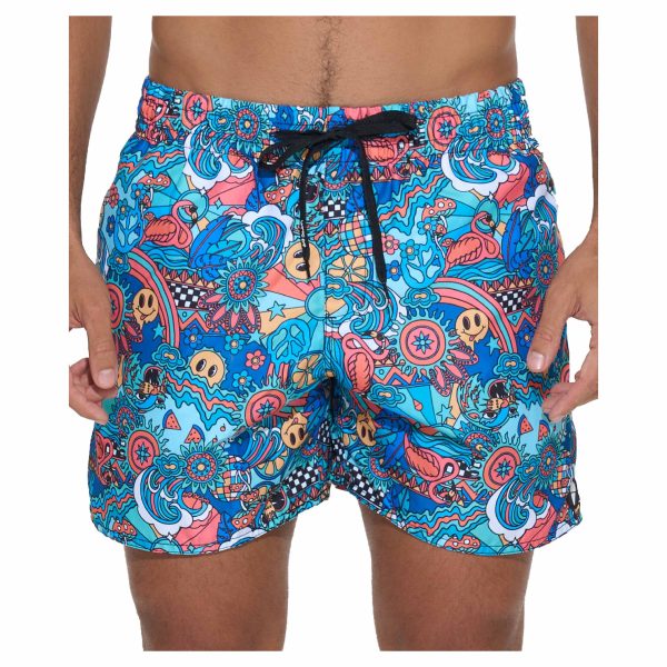 Men Boardshort Samoa Elastic Waist Tropical Lah - Ảnh 2