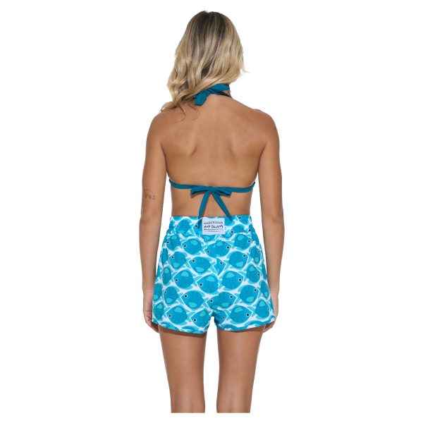 Women Boardshort Sandra High Waisted 4Ways Stretch Fishes - Ảnh 3