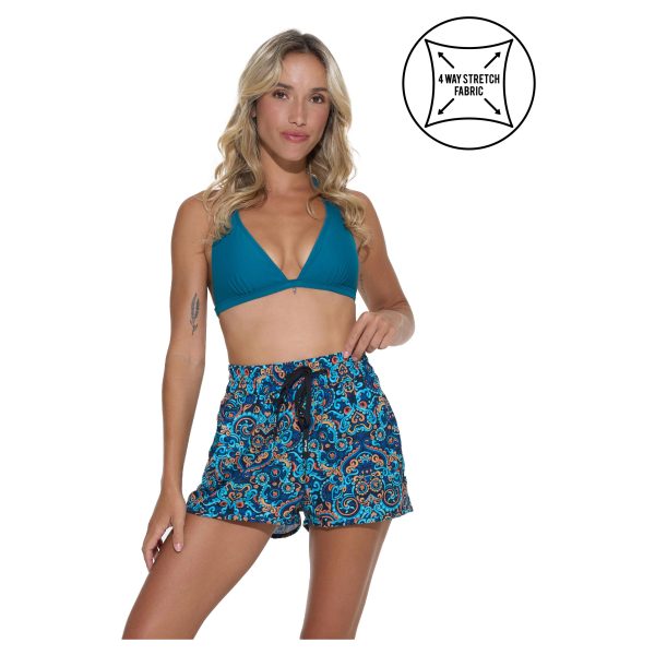 Women Boardshort Sandra High Waisted 4Ways Stretch Mexicolament