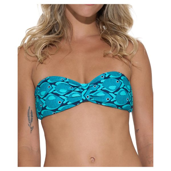 Women Swimwear Bandeau Bra Fishes - Image 2