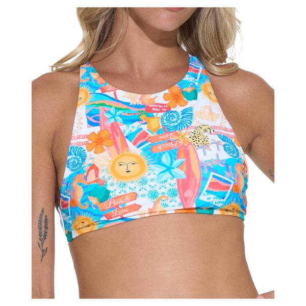 Women Swimwear Mila Surf Crop Top Beach And Love - Ảnh 2