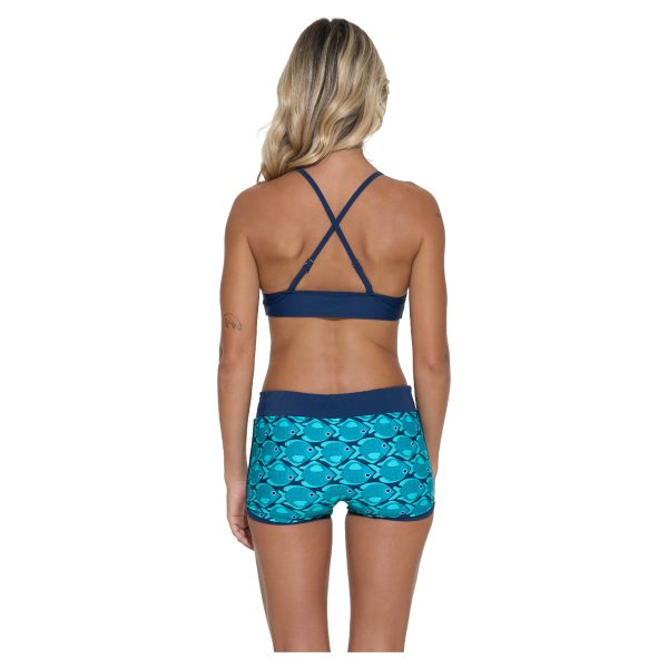 Women Swimwear Mila Surf Crop Top Fishes - Ảnh 3